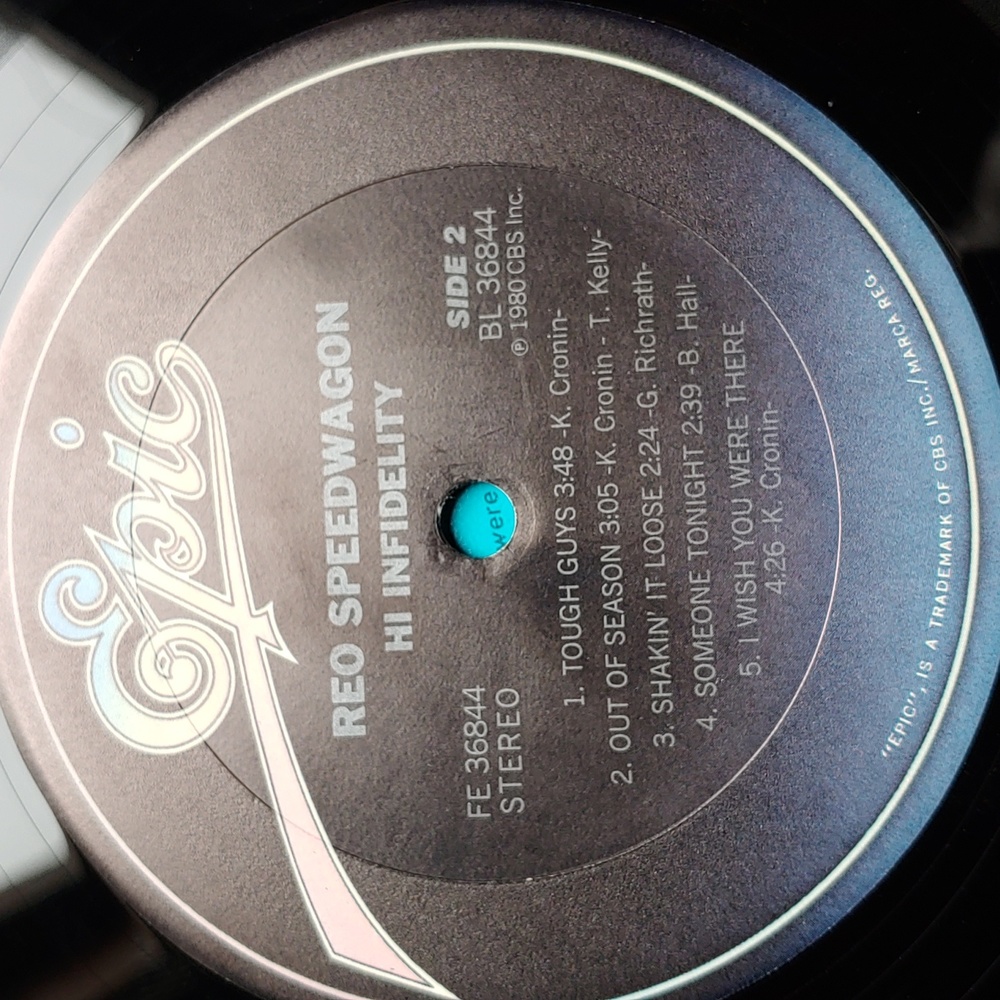 Reo Speedwagon Hi Infidelity, vinyl vintage record 1980 - Picture 10 of 10